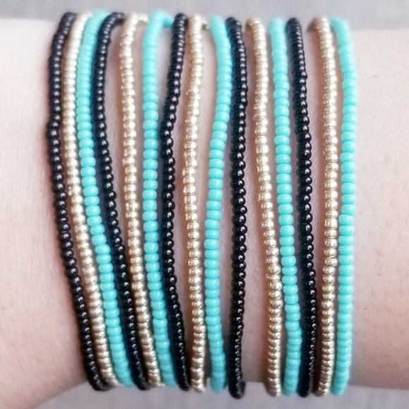 Vicky Beeds Jewelry - Multi Row Statement Bracelet